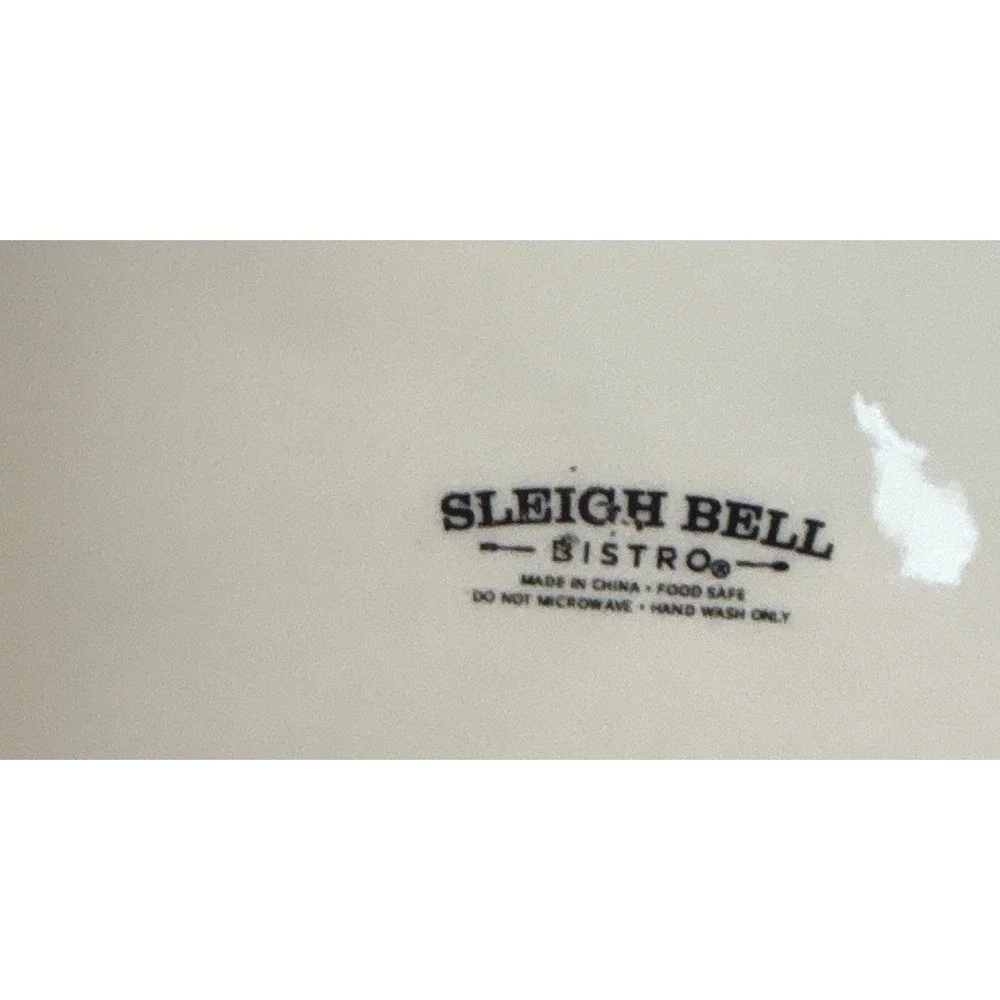 Sleigh Bell Bistro Santa Claus Chef Cookie Jar Christmas Gingerbread Ceramic